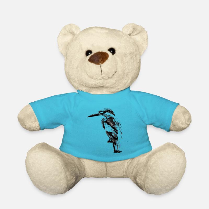 Kingfisher - Teddy Bear - atoll blue