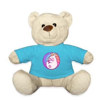 Unicorn - dream - Teddy Bear - atoll blue - Front