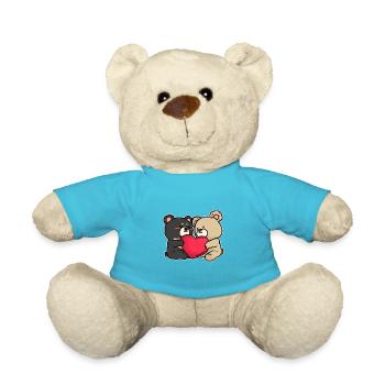 Love Bear | Valentine's Day - Teddy Bear - atoll blue - Front