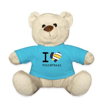 J'adore le cadeau de la ligue des clubs de volleyball - Nounours - bleu outremer - Devant