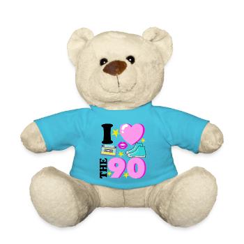 J'aime les années 90 - Nounours - bleu outremer - Devant