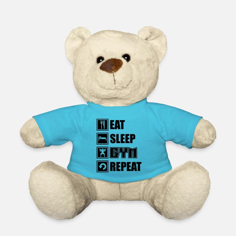 Fitnessstudio - Teddy - Atollblau