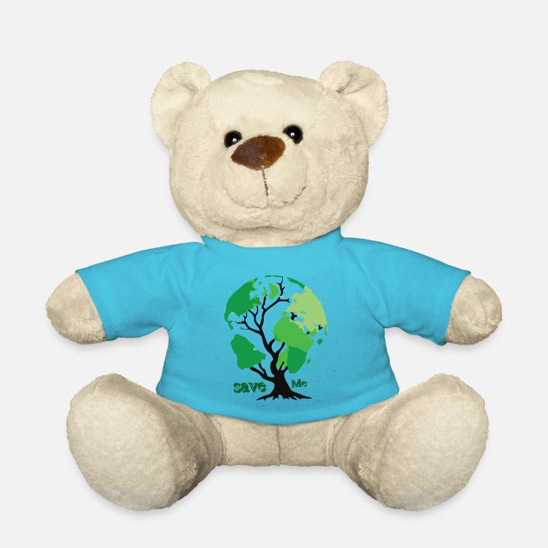 save the planet - Teddy - Atollblau