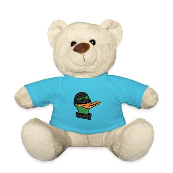 Duck robber, duck robber - Teddy Bear - atoll blue - Front