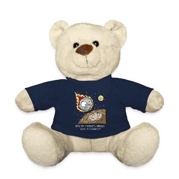 Meteor Meteorite comète d’impact cratère cadeau - Nounours - bleu marine - Devant