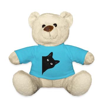 cat - Teddy Bear - atoll blue - Front