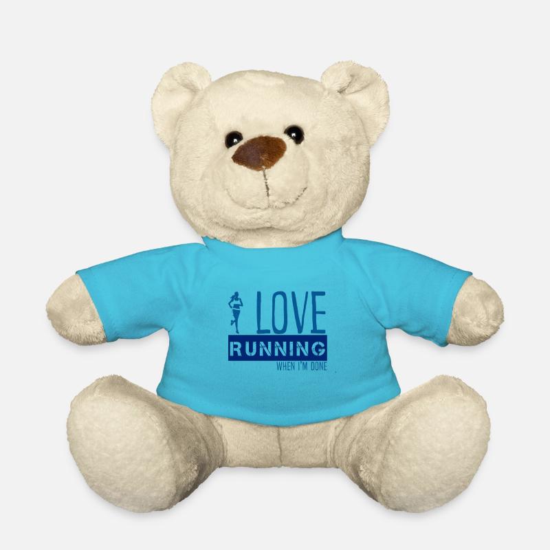 I love Running - Teddy - Atollblau
