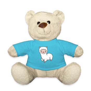Alpaka Baby - Teddy - Atollblau - Vorne