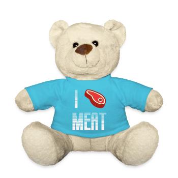 Meat - Teddy Bear - atoll blue - Front