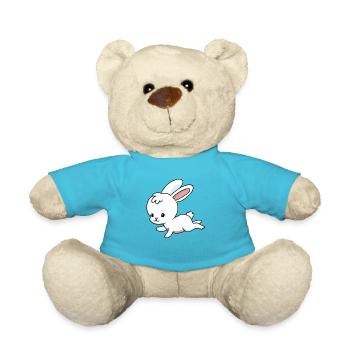 Kleines Häschen - Teddy - Atollblau - Vorne
