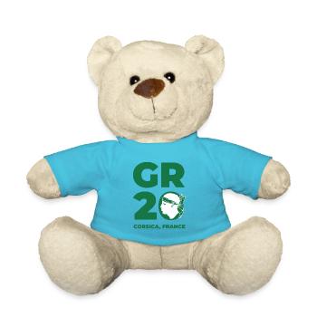 GR 20 Long Distance Hiking - Corsica, France - Teddy Bear - atoll blue - Front