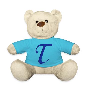 T, Buchstaben, Letters, Initialen - Teddy - Atollblau - Vorne