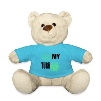My turn My turn Dice Dice dice games - Teddy Bear - atoll blue - Front