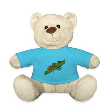Koboldmakis Familie Geschenkidee für Makis & Affen - Teddy - Atollblau - Vorne