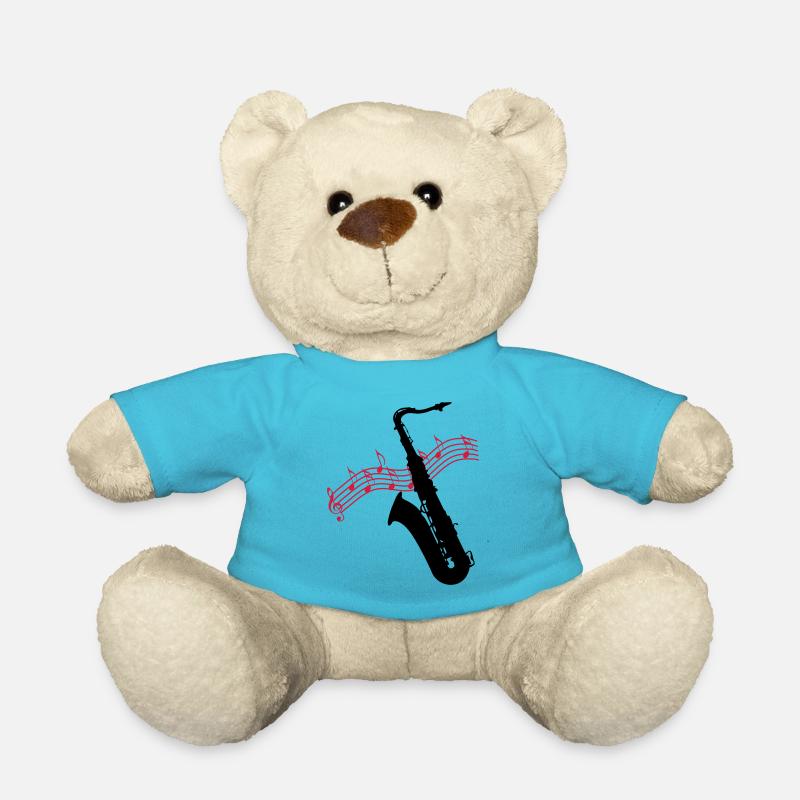 Saxofon / Noten - Teddy - Atollblau