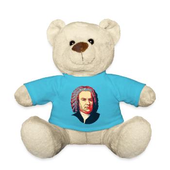 Johann Sebastian Bach - Teddy Bear - atoll blue - Front