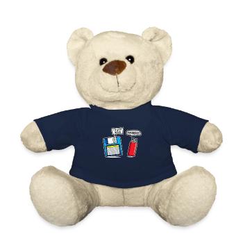 Je suis votre père Humour sur clé USB Dsikette - Nounours - bleu marine - Devant
