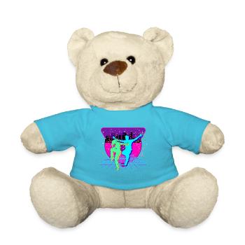 80s party - Teddy Bear - atoll blue - Front