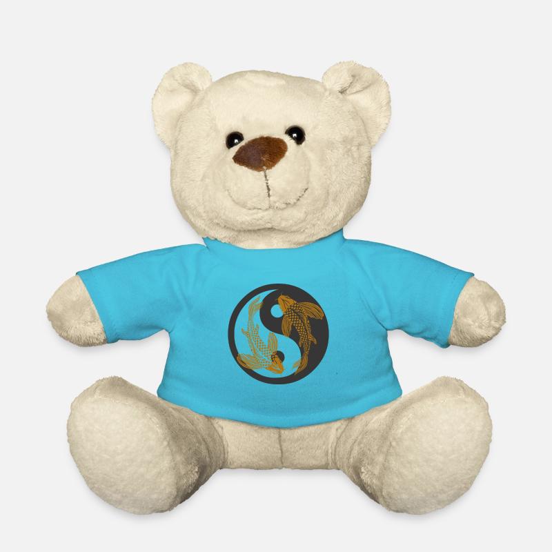 KOI CARP FISH DESIGN FOR KOI LOVERS - Teddy Bear - atoll blue