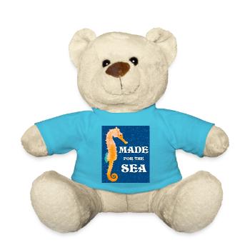 Hippocampe MADE FOR THE SEA - Nounours - bleu outremer - Devant
