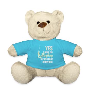 Kitesurfing, kiteboarding - Teddy Bear - atoll blue - Front