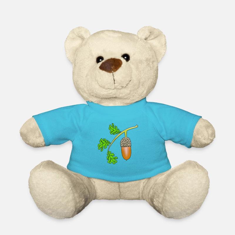 Eichel Blatt Eiche bea - Teddy - Atollblau