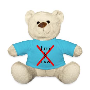 Law paragraph attorney gift - Teddy Bear - atoll blue - Front
