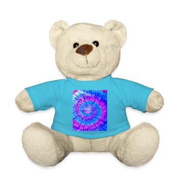 Abstract Pattern Colorful Batik Purple Blue - Teddy Bear - atoll blue - Front