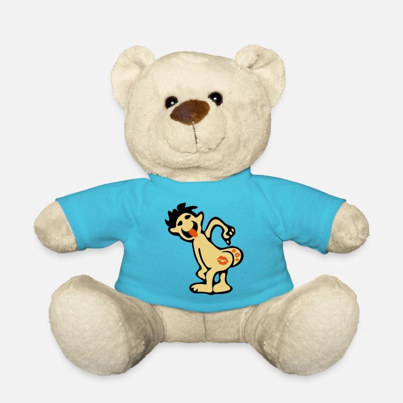 😘💋Kiss My Ass-Funny Comic Insult😂 - Nounours - bleu outremer
