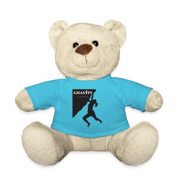 Climbing rock climbing on climbing wall - Teddy Bear - atoll blue - Front