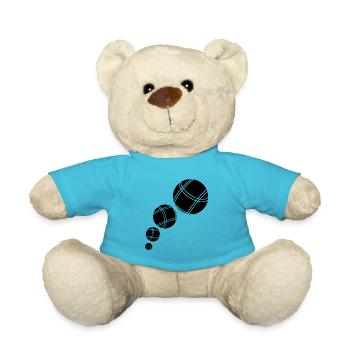 Boules Petanque Boccia Boules - Teddy Bear - atoll blue - Front