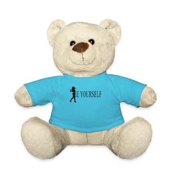 bad girl kiss grunge ornament statement aesthetic - Nounours - bleu outremer - Devant