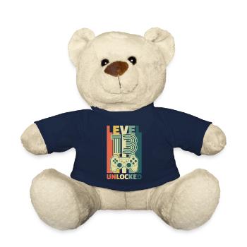 Level 13 Unlocked Geburtstag Geschenk - Teddy - French Navy - Vorne