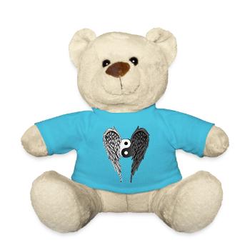 Yin&Yang-Flügel-Angelwings-Engelsflügel-Version 1 - Teddy - Atollblau - Vorne