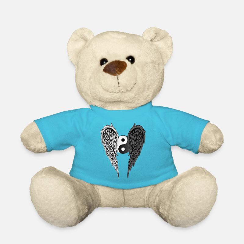 Yin & Yang ailes ailes d'ange ailes d'ange version 1 - Nounours - bleu outremer