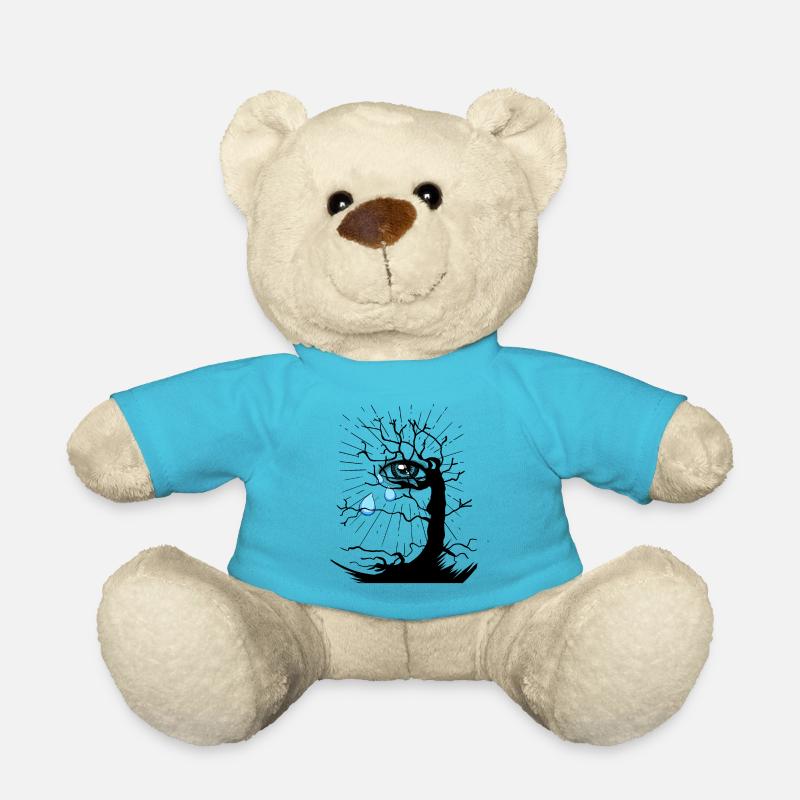 Depression Trauer Tränen depressiv Jenseits Tod - Teddy - Atollblau