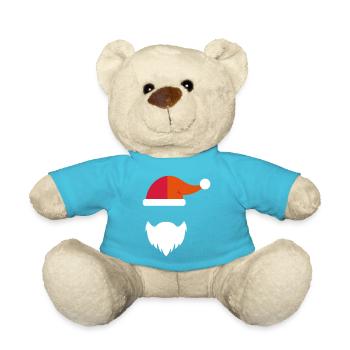 Weihnachtsmann - Teddy - Atollblau - Vorne