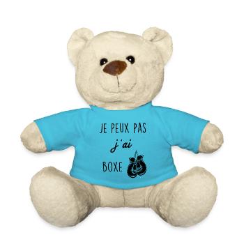 Je peux pas j ai boxe - Nounours - bleu outremer - Devant