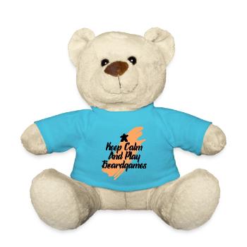 keep calm and play board games - Teddy Bear - atoll blue - Front