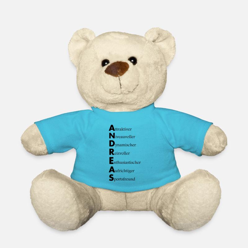 Andreas Vorname Name Andi Andy - Teddy - Atollblau