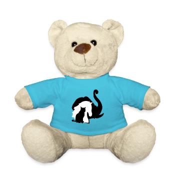 Éléphant cheval chat animaux conception - Nounours - bleu outremer - Devant