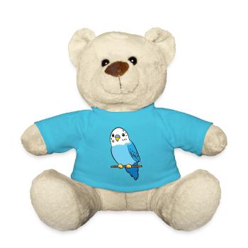 Budgie Bird Parakeet Cute Parakeet Blue - Nounours - bleu outremer - Devant