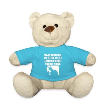 Climbing If you can read this everything is ok - Teddy Bear - atoll blue - Front