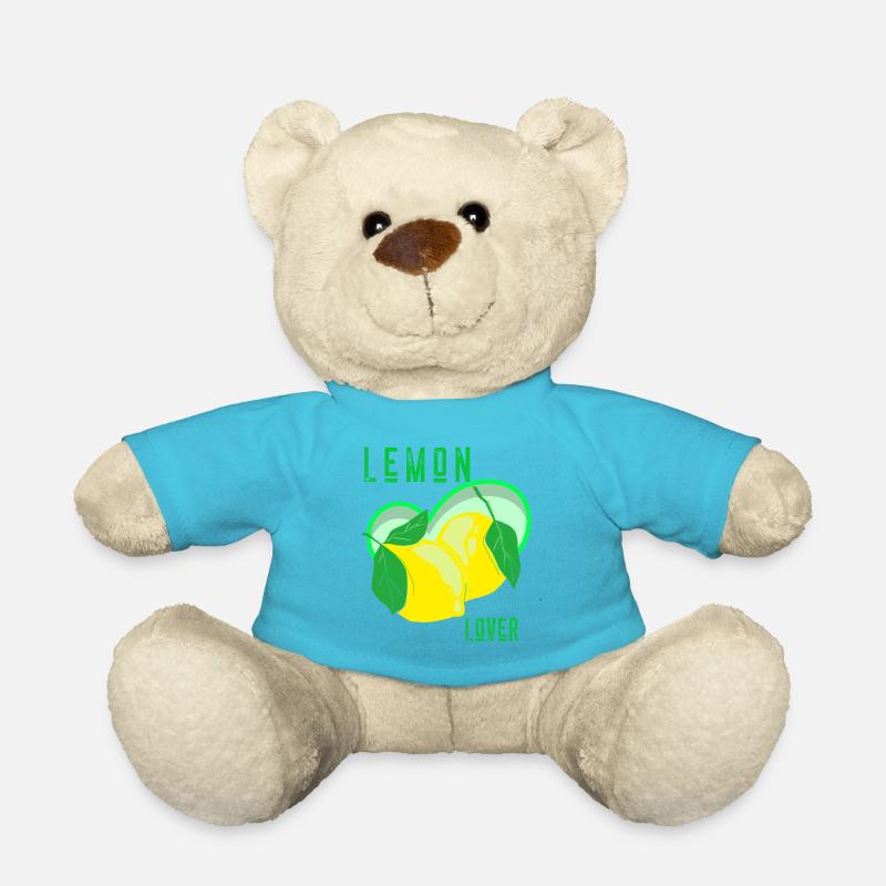 Lemon Lover Zitronen und Limetten - Teddy - Atollblau