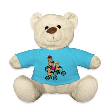Familie Ausflug Kinder Erdnuss Fahrrad fahren - Teddy - Atollblau - Vorne