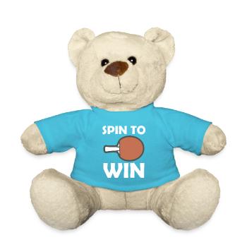 Table tennis racket Spin to Win - Teddy Bear - atoll blue - Front