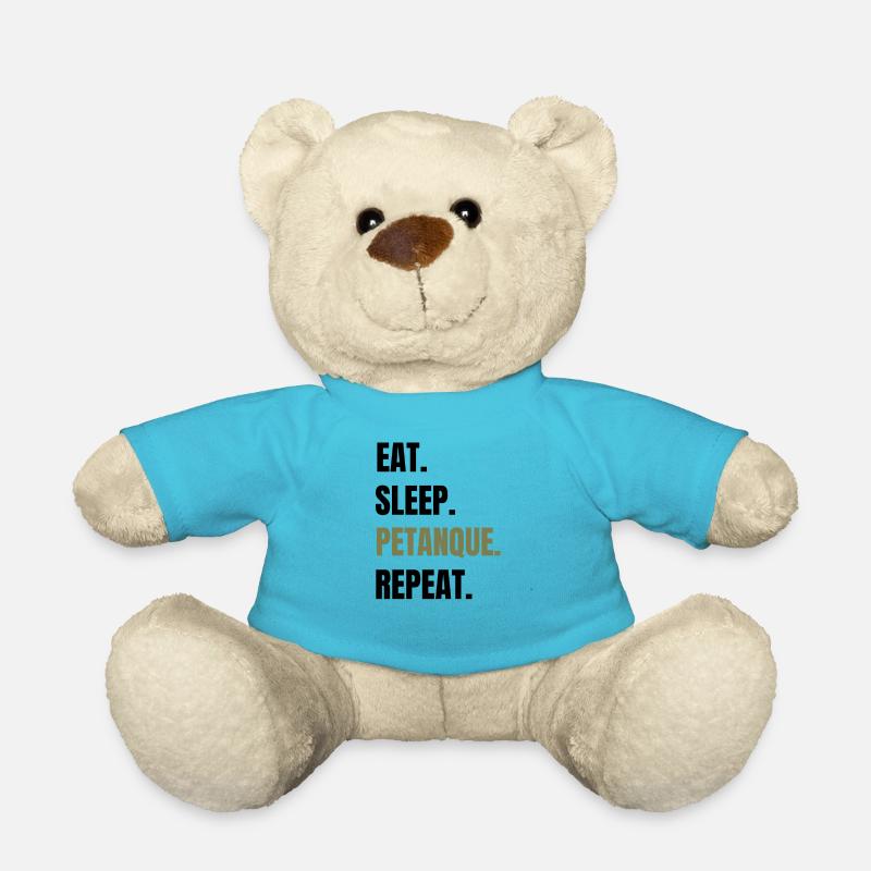 Petanque Boule Geschenk | Petanque Liebhaber - Teddy - Atollblau