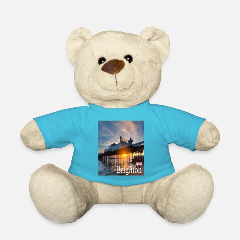 Brighton, England - Teddy Bear - atoll blue