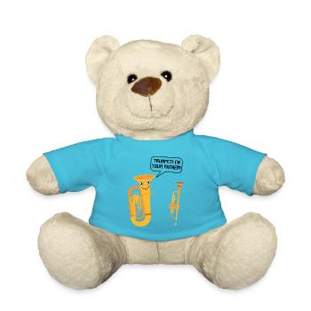 Tuba Blasinstrument Tubist Trompete Blaskapelle - Teddy - Atollblau - Vorne