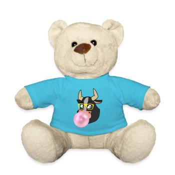 TAUREAU CHEWING-GUM LUNETTE Geschenkidee - Teddy - Atollblau - Vorne